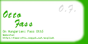 otto fass business card